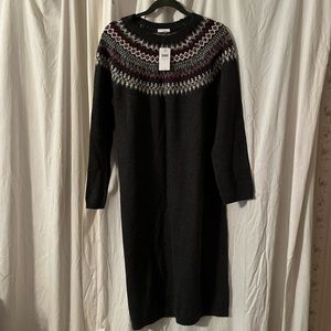 NWT JJill fair isle sweater dress